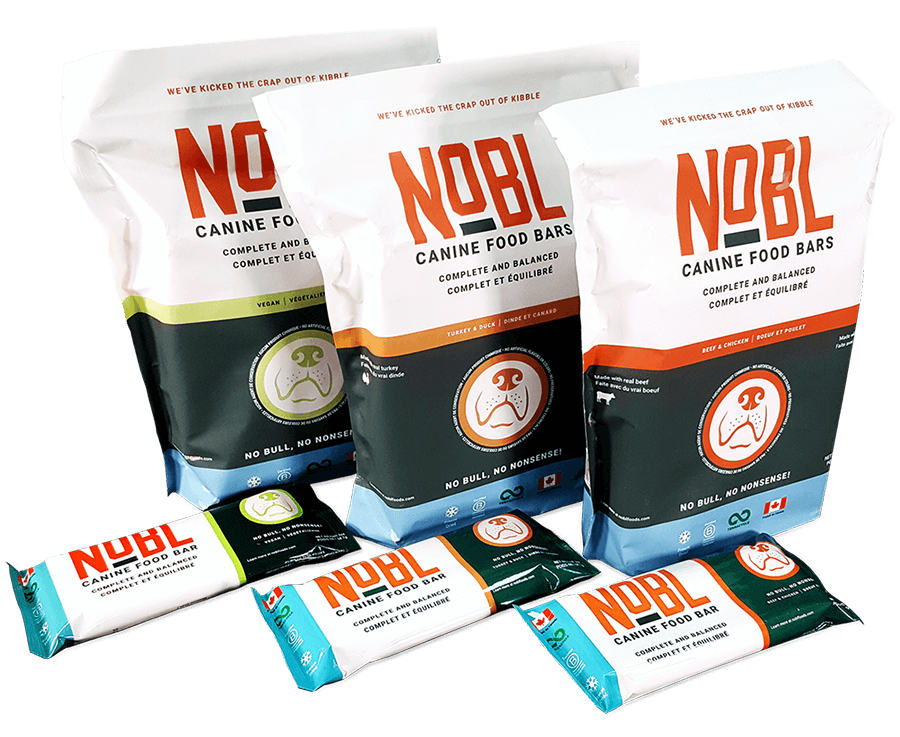 NOBL Canine Food Bars Provide Convenient, Complete Nutrition - NOBL Foods