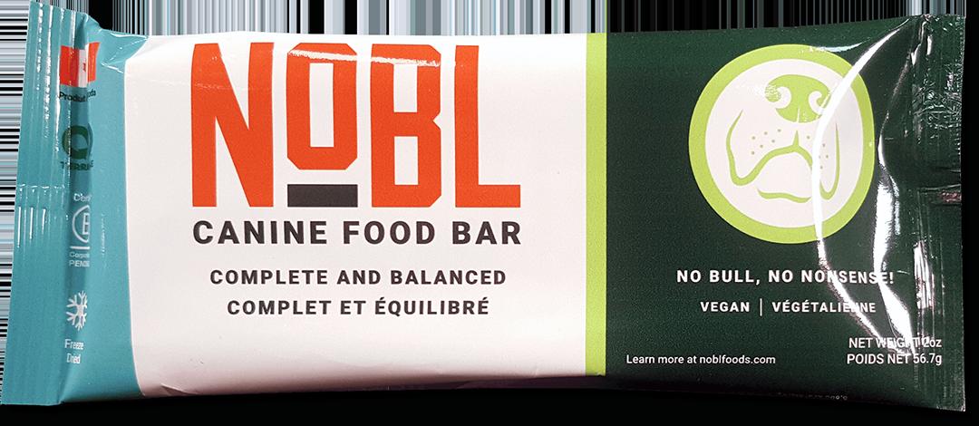 NOBL Vegan Recipe Canine Food Bars Provide  Convenient, Complete Nutrition - NOBL Foods