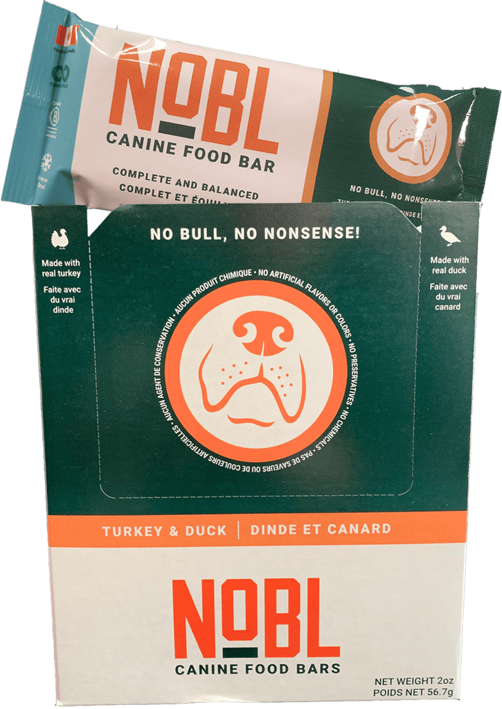 Adult Canine Food Bars: Turkey and Duck Recipe - CASE - NOBL Foods