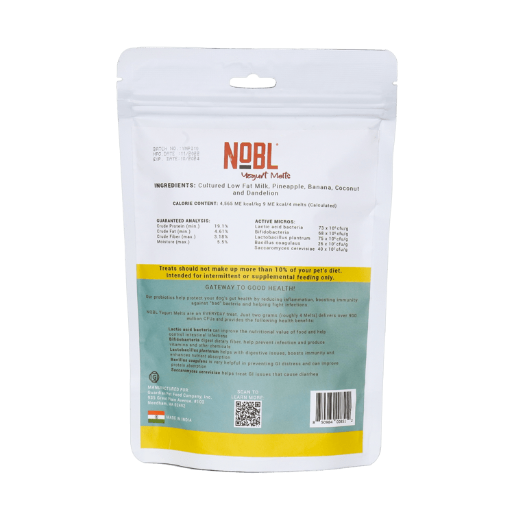 NOBL Probiotic Yogurt Melts - Individual Bag – NOBL Foods