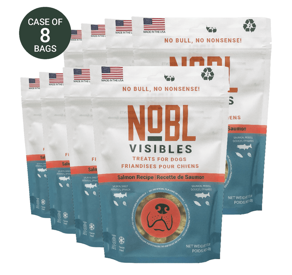 NOBL VISIBLES - Salmon Recipe Treats for Canines - Case - NOBL Foods
