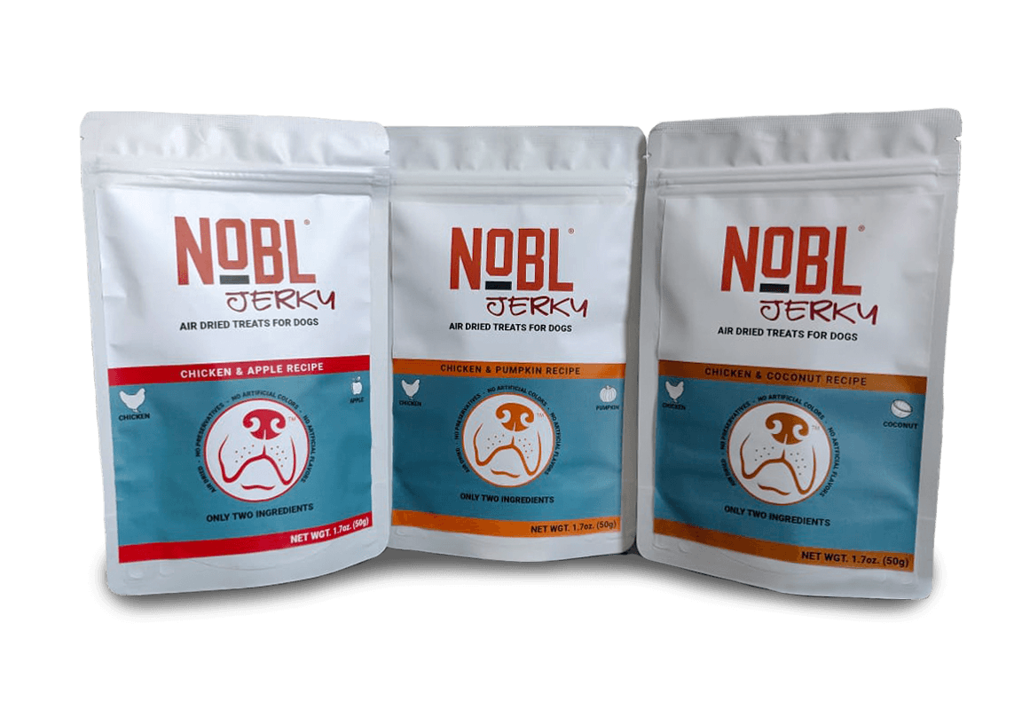 RETAIL ORDER NOBL Air-Dried Jerky Treats - Individual Bag - NOBL Foods